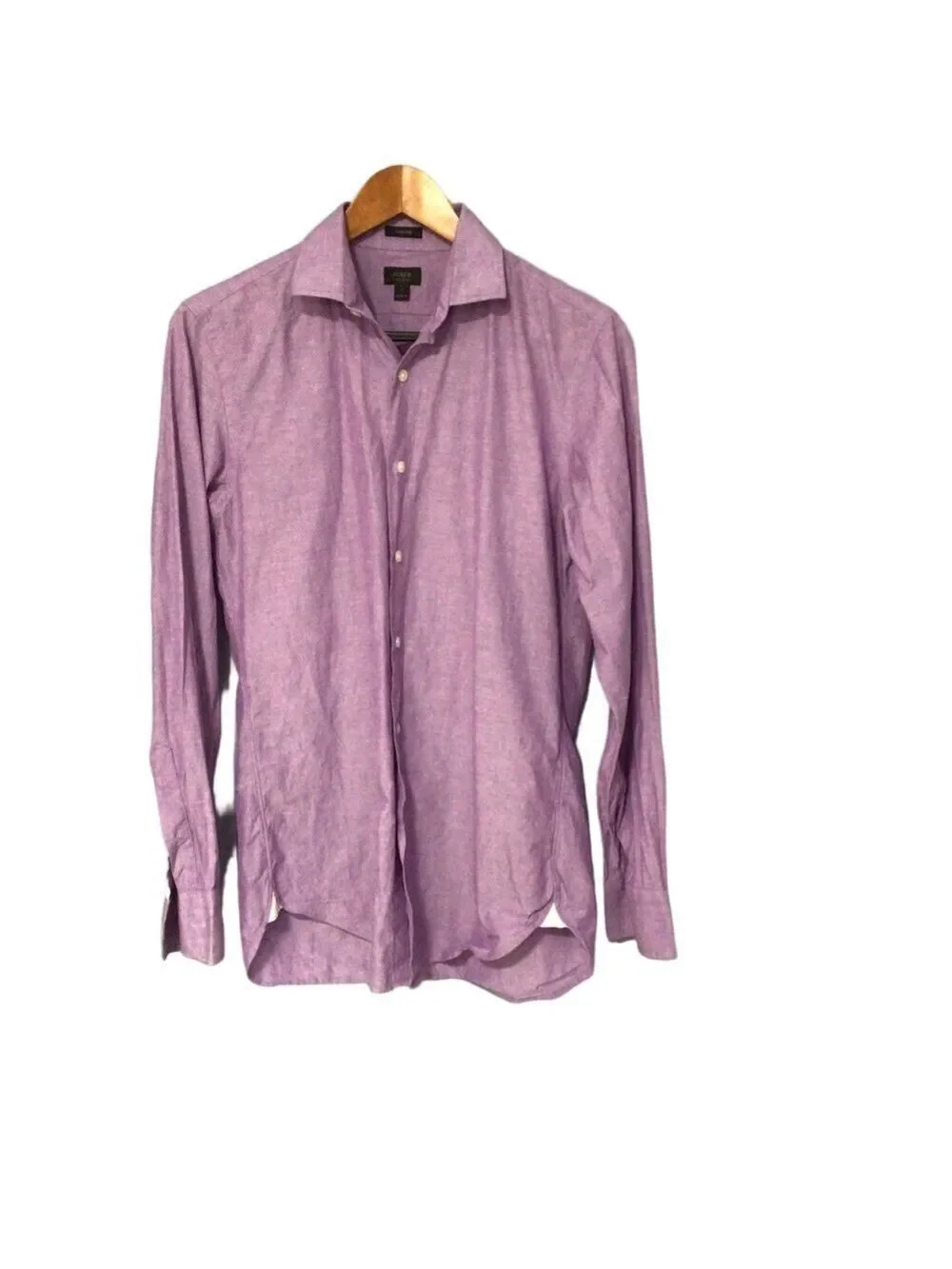 J. Crew Men's Ludlow Lavender Casual Button Down Shirt 120s 2 ply small